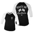 Route 66 Los Angeles Baseball 3/4 Sleeve Tee, Long Sleeve T-Shirt (Herr)