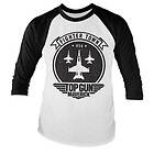 Top Gun Maverick Fighter Town Baseball Long Sleeve Tee, Long Sleeve T-Shirt (Herr)