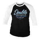 Double Deuce Live Bar Baseball 3/4 Sleeve Tee, Long Sleeve T-Shirt (Herr)