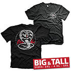 Cobra Kai White Patches Big & Tall T-Shirt (Herr)