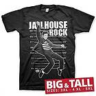 Elvis Presley Jailhouse Rock Big & Tall T-Shirt (Herr)