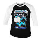 Rocky N. Roll Baseball 3/4 Sleeve Tee, Long Sleeve T-Shirt (Herr)