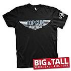 Top Gun Maverick Distressed Logo Big & Tall T-Shirt (Herr)