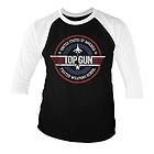 Top Gun Fighter Weapons School Baseball 3/4 Sleeve Tee, Long Sleeve T-Shirt (Herr)