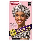 Premium Quality Satin Sleep Cap Leopard