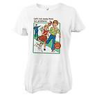 Let's Run Away From Our Problems Girly Tee T-Shirt (Dam)