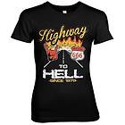 Highway To Hell Girly Tee T-Shirt (Dam)