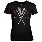 Vikings Axes Girly Tee T-Shirt (Dam)