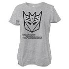 Decepticon Monotone Girly Tee T-Shirt (Dam)