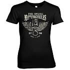 Evel Knievel Motorcycles Girly Tee T-Shirt (Dam)