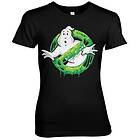 Ghostbusters Slime Logo Girly Tee T-Shirt (Dam)