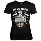 Radio Ga Ga Girly Tee T-Shirt (Dam)