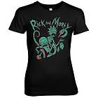 Rick And Morty Duotone Girly Tee T-Shirt (Dam)