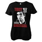 Tony Montana Girly Tee T-Shirt (Dam)