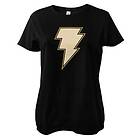 Black Adam Lightning Logo Girly Tee T-Shirt