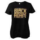 Black Adam Gold Logo Girly Tee, T-Shirt