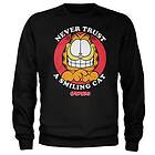 Garfield Never Trust A Smiling Cat Sweatshirt (Herr)