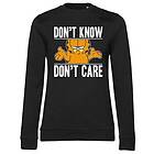 Garfield Don't Know Don't Care Girly Sweatshirt (Dam)