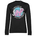 I Believe In Unicorns Girly Sweatshirt (Dam)