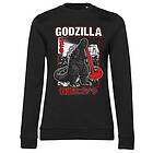 Godzilla Atomic Breath Girly Sweatshirt (Dam)