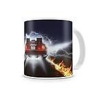 Delorean Fire Tracks Coffee Mug