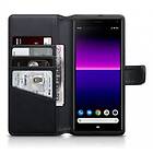 Plånboksfodral Sony Xperia 20 Äkta Läder Svart