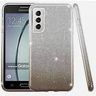 Mobilskal Samsung Galaxy S21 Glitter Svart/Silver