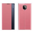 Xiaomi Redmi Note 9 PRO Flip Fodral Rosa (time-view)