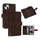 UNIQ Fodral iPhone 14+ (iPhone 14 plus) Multi Wallet 9 Kortfack Mörkbrun