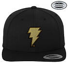 Black Adam Lightning Patch Snapback Cap