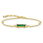 Thomas Sabo armband green stone gold A2018-971-6-L19V