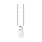 Thomas Sabo Pearls and chains pearl with white stone silver pärlhalsband KE2163-167-14-L45V