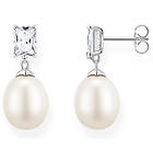 Thomas Sabo Pearls and Chains Pearl with white stones silver pärlörhängen H2241-167-14