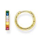 Thomas Sabo Rainbow Heritage colourful stones pave gold örhängen CR668-996-7