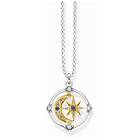 Thomas Sabo star & moon gulfärgad halsband KE1983-556-7-L70