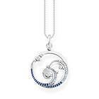 Thomas Sabo wave with blue stones halsband KE2143-644-1-L45V