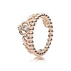 Pandora 14k Rose Gold-Plated 180880CZ My Princess Tiara ring 17,80mm / 56