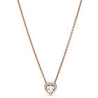 Pandora 14k Rose Gold-Plated Sparkling Heart halsband 388425C01-45