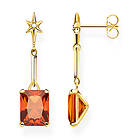 Thomas Sabo örhängen orange stone with star H2115-971-8