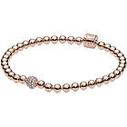 Pandora Beads & Pave Rose Gold Plated armband 588342CZ-19