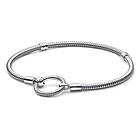 Pandora Moments O Closure Snake Chain Bracelet Sterling silver armband 592242C00-19