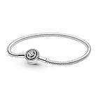 Pandora Moments Halo Snake Chain Bracelet armband 590038C01-18