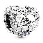 Pandora Moments Mum Daisy Heart Sterling silver berlock 791155C01