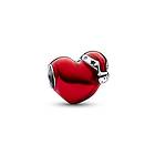 Pandora Moments Metallic Red Christmas Heart berlock 792336C01