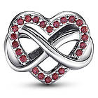 Pandora Moments Family Infinity Red Heart Sterling silver berlock 792246C01