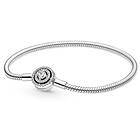 Pandora Moments Halo Snake Chain Bracelet armband 590038C01-20