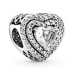 Pandora Sparkling Levelled Hearts berlock 799218C01