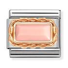 Nomination Classic Rose Gold Buguette Stone Pink Coral berlock 430512/10