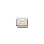 Nomination Rose Gold Butterfly with White CZ 430305-19