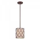 Elstead Lighting Brown Lattice pendel (Copper)